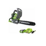 featured Greenworks 12-Inch 40V Cordless Chainsaw, 2.0 AH Battery Included 20262