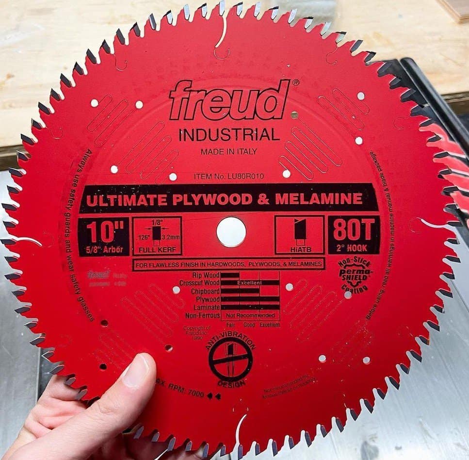 10 inches Red saw blade