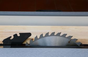 table saw with riving knife
